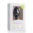 Easytoys Diamond - plug anal com pedra branca - tamanho médio - preto