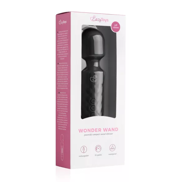 EasyToys - vibrador massageador mini recarregável - preto