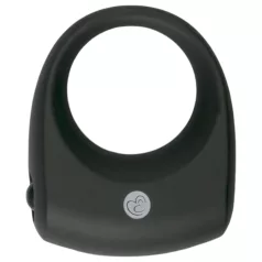 Easytoys - anel peniano vibratório - silicone preto