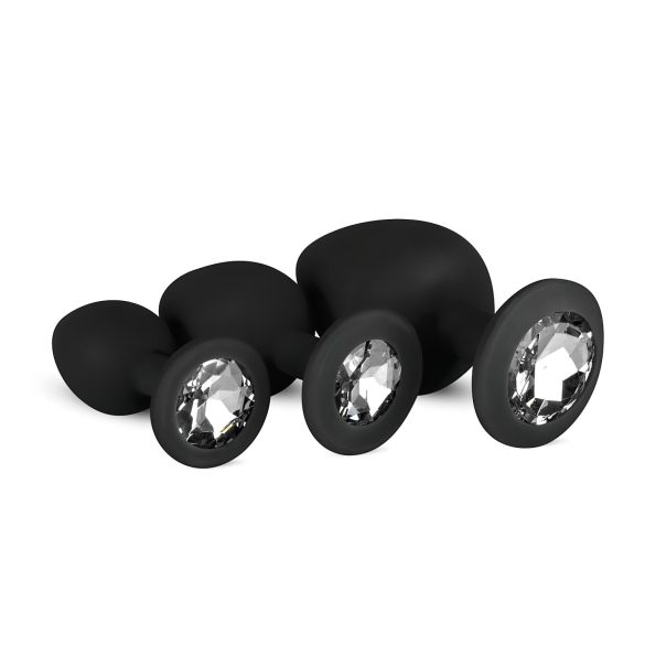 Conjunto de Plugues Anais Diamond Easytoys (preto)