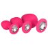 Easytoys Diamond - Conjunto de Plug Anal (Rosa)