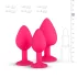 Easytoys Diamond - plug anal kit - silicone rosa