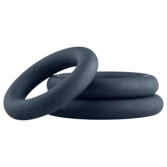 Boners - anel peniano kit - 3 peças - silicone cinza