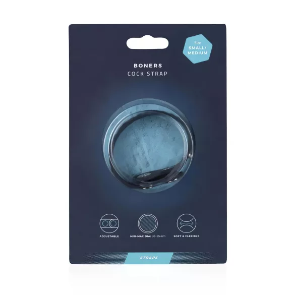 Boners - anel peniano ajustável - silicone cinza S/M