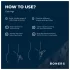 Boners - anel peniano silicone - kit com 3 unidades - cinza