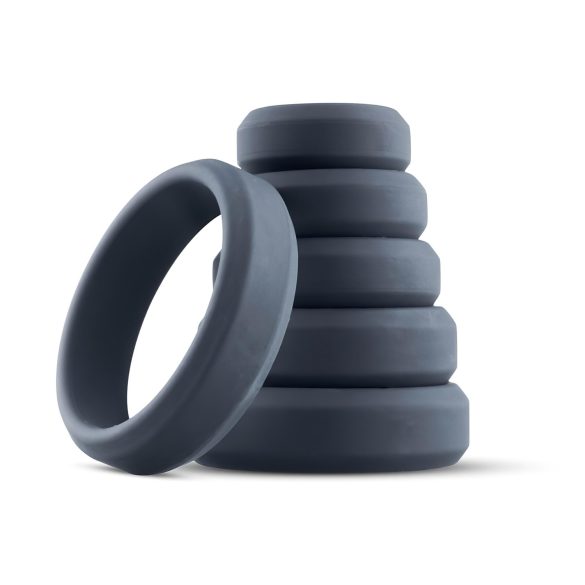 Boners - Conjunto de 6 Anéis Penianos de Silicone (Cinza)