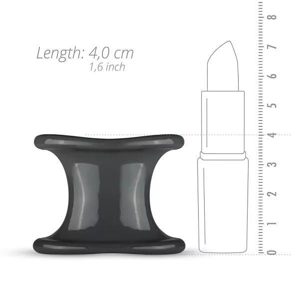 Boners - anel peniano e extensor - silicone cinza
