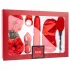 LoveBoxxx I love Red - kit de amarração com vibrador 6 peças - vermelho