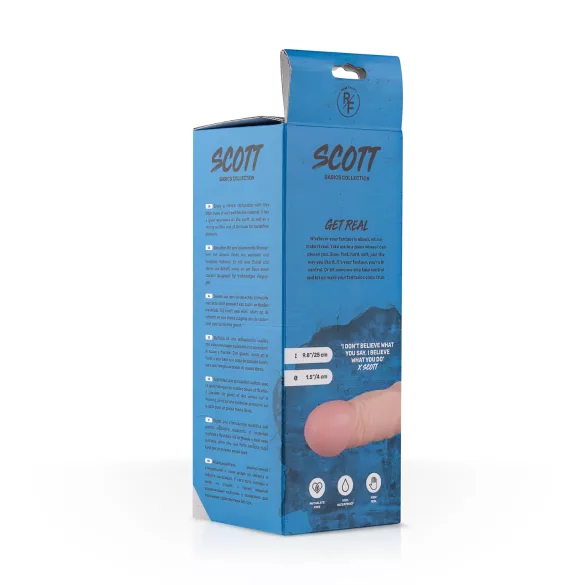 Real Fantasy Scott - dildo realístico - 25cm - cor natural