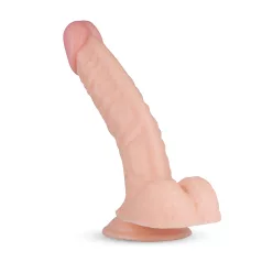   Real Fantasy Derek - dildo realístico com escroto - 22cm - cor natural