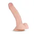 Real Fantasy Derek - dildo realístico com escroto - 22cm - cor natural