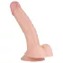 Real Fantasy Derek - dildo realístico com escroto - 22cm - cor natural