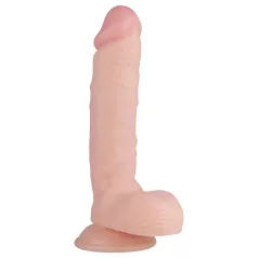   Real Fantasy Glynn - dildo realista com testículos - 25cm - cor natural