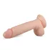 Real Fantasy Glynn - dildo realista com testículos - 25cm - cor natural