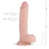 Real Fantasy Glynn - dildo realista herés - 25cm (natural)