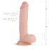 Real Fantasy Glynn - dildo realista com testículos - 25cm - cor natural