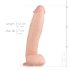 Real Fantasy Dwane - Dildo Realista Herés - 31cm (cor natural)