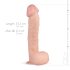 Real Fantasy Lexon - Dildo Realista - 33cm (pele natural)