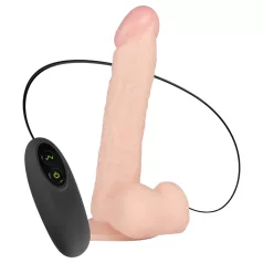   Real Fantasy Lewis - vibrador realístico recarregável - 22cm - cor natural