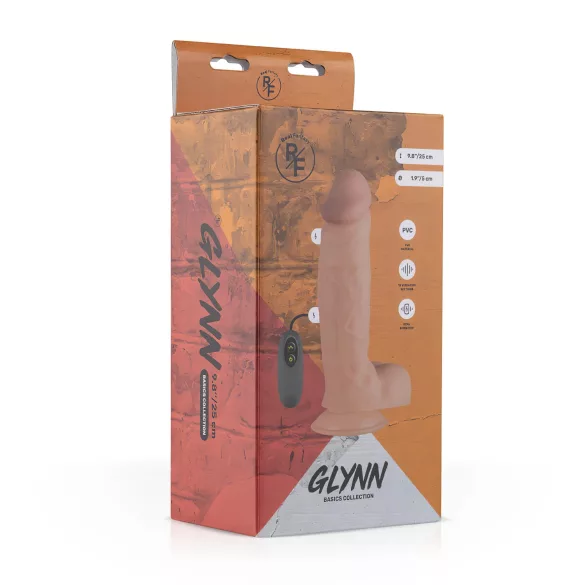 Real Fantasy Glynn - vibrador realístico recarregável - 25cm - cor natural