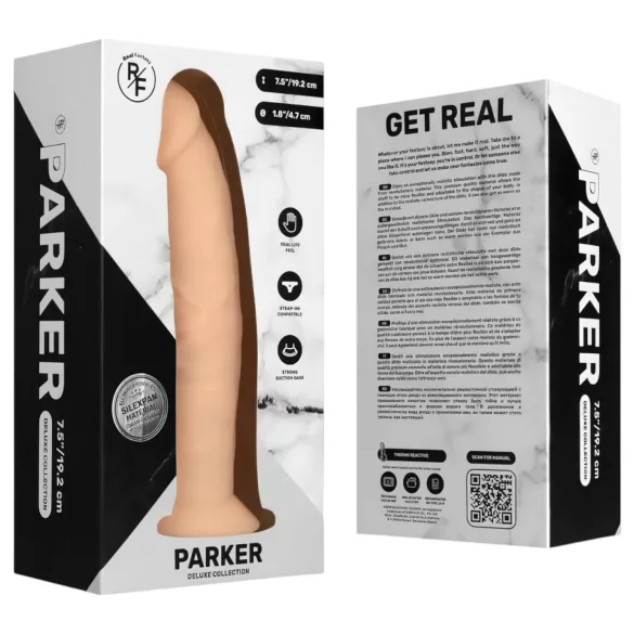 Real Fantasy Parker - dildo realístico - 19cm - cor natural