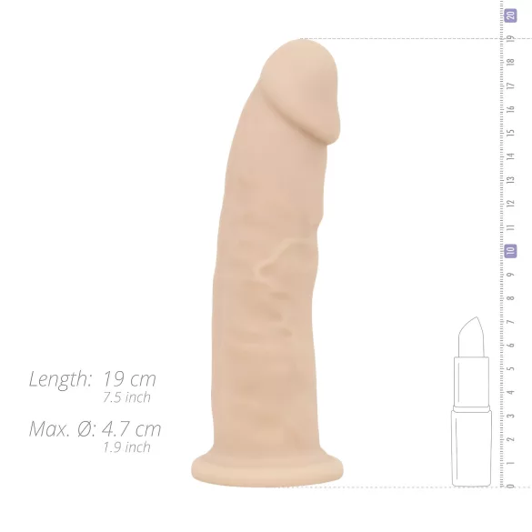 Real Fantasy Winston - vibrador com ventosa - 19cm - cor natural
