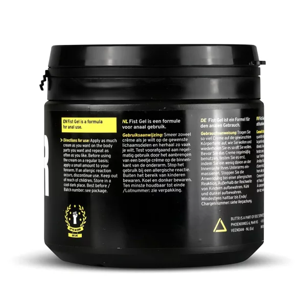 BUTTR - gel lubrificante à base de água - fisting - 500ml