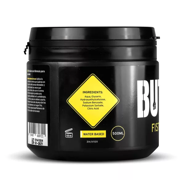 BUTTR - gel lubrificante à base de água - fisting - 500ml