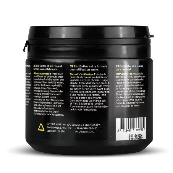 BUTTR - lubrificante para fisting - manteiga lubrificante (500ml)
