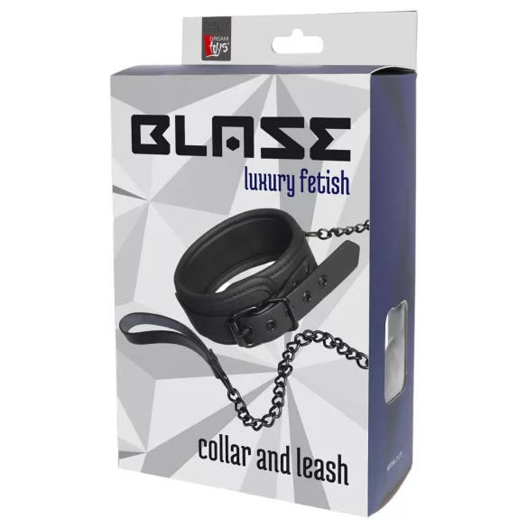 Blaze - coleira e guia - preto