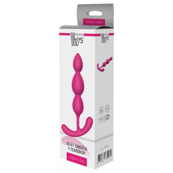 Cheeky Love - plug anal com pérolas - silicone rosa