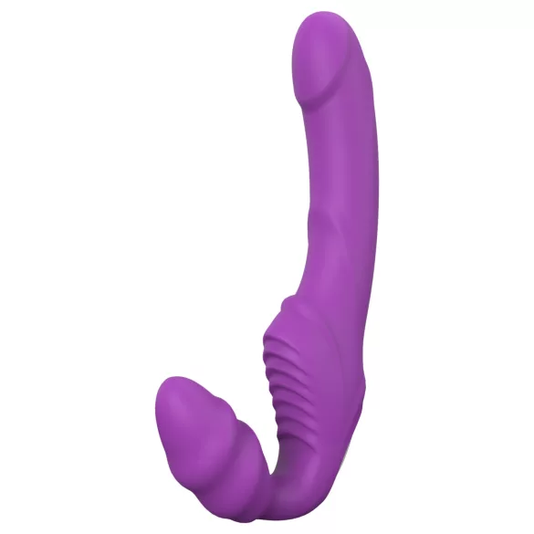 Dreamtoys Essentials - vibrador strapless com arnês (roxo)