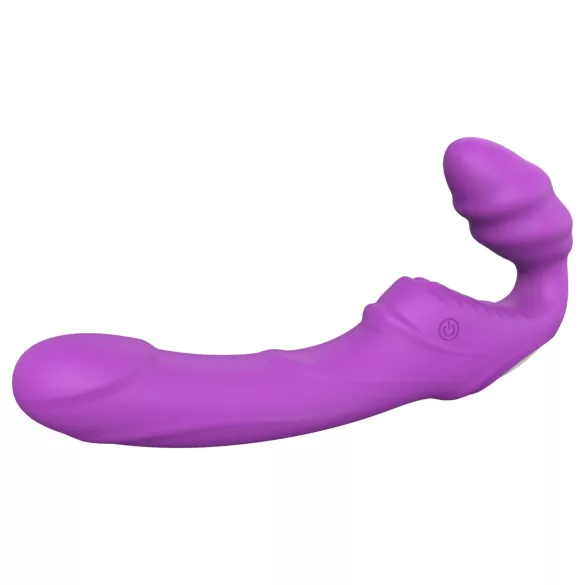 Dreamtoys Essentials - vibrador strapless com arnês (roxo)