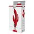 Revolução Vermelha Hera - Vibrador à Prova d'Água com 3 Pontas (Vermelho)