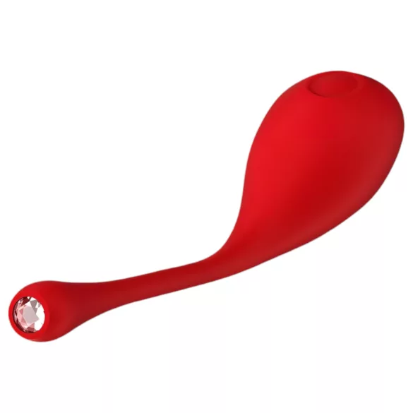 Red Revolution Metis - ovo vibratório recarregável à prova d'água vermelho