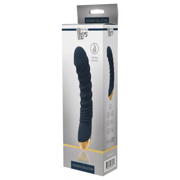 Goddess Aeolus - vibrador ponto G com aquecimento - silicone azul