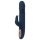 Vibrador à prova d'água Goddess Zephyros com braço clitoriano (azul)