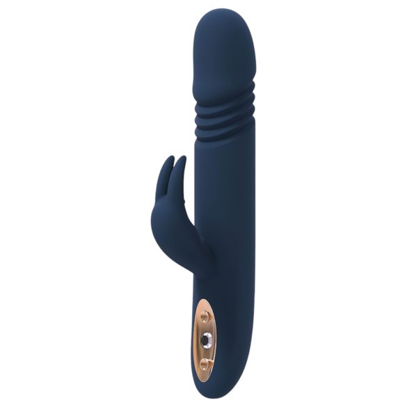 Vibrador à prova d'água Goddess Zephyros com braço clitoriano (azul)