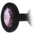 Favorito Sempre - Plug Anal Preto com Pedra Roxa