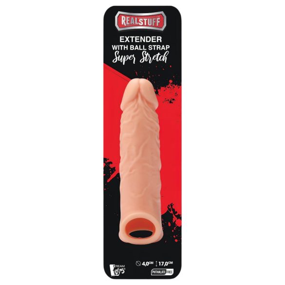 Extensor RealStuff 6,5 - capa peniana - natural (17cm)