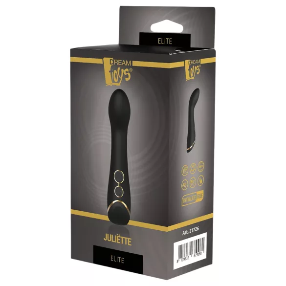Elite Juliette - vibrador ponto G recarregável à prova d'água preto