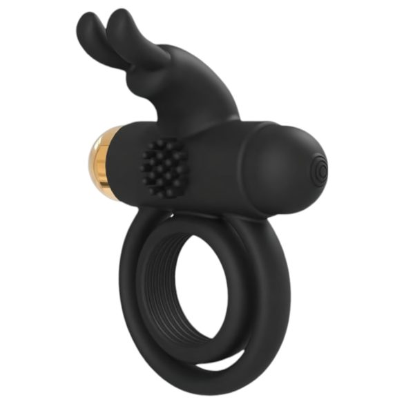 Elite Joel - anel peniano vibratório recarregável (preto)