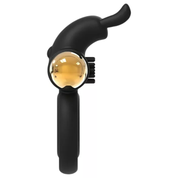 Elite Joel - anel peniano e testicular vibratório recarregável - silicone preto