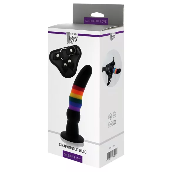 Colorful Love - dildo com cinta - colorido