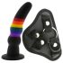 Colorful Love - vibrador strap-on colorido