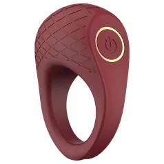 Dreamtoys Ivy - anel peniano vibratório - silicone vinho