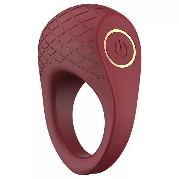Dreamtoys Ivy - anel peniano vibratório - silicone vinho