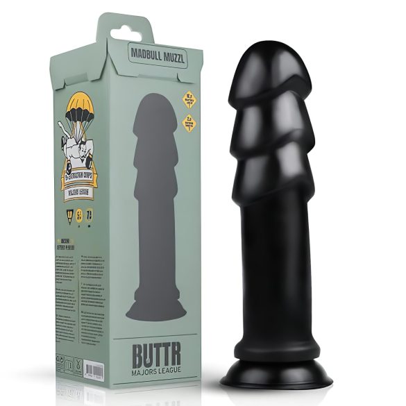 Dildo Ventosa Majoritário (Preto)
