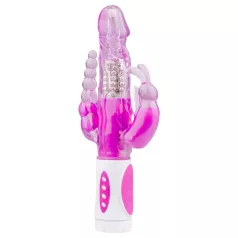 Easytoys Raving Rabbit - vibrador de 3 pontas (rosa)