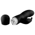 Easytoys Mad Rabbit - vibrador ponto G com estimulador clitóris - silicone preto